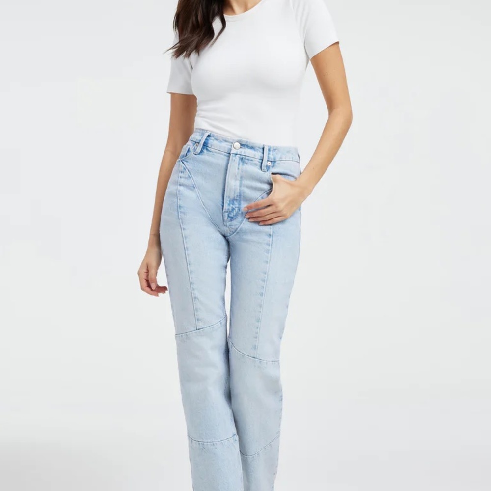 GOOD AMERICAN GOOD BOY STRAIGHT JEANS